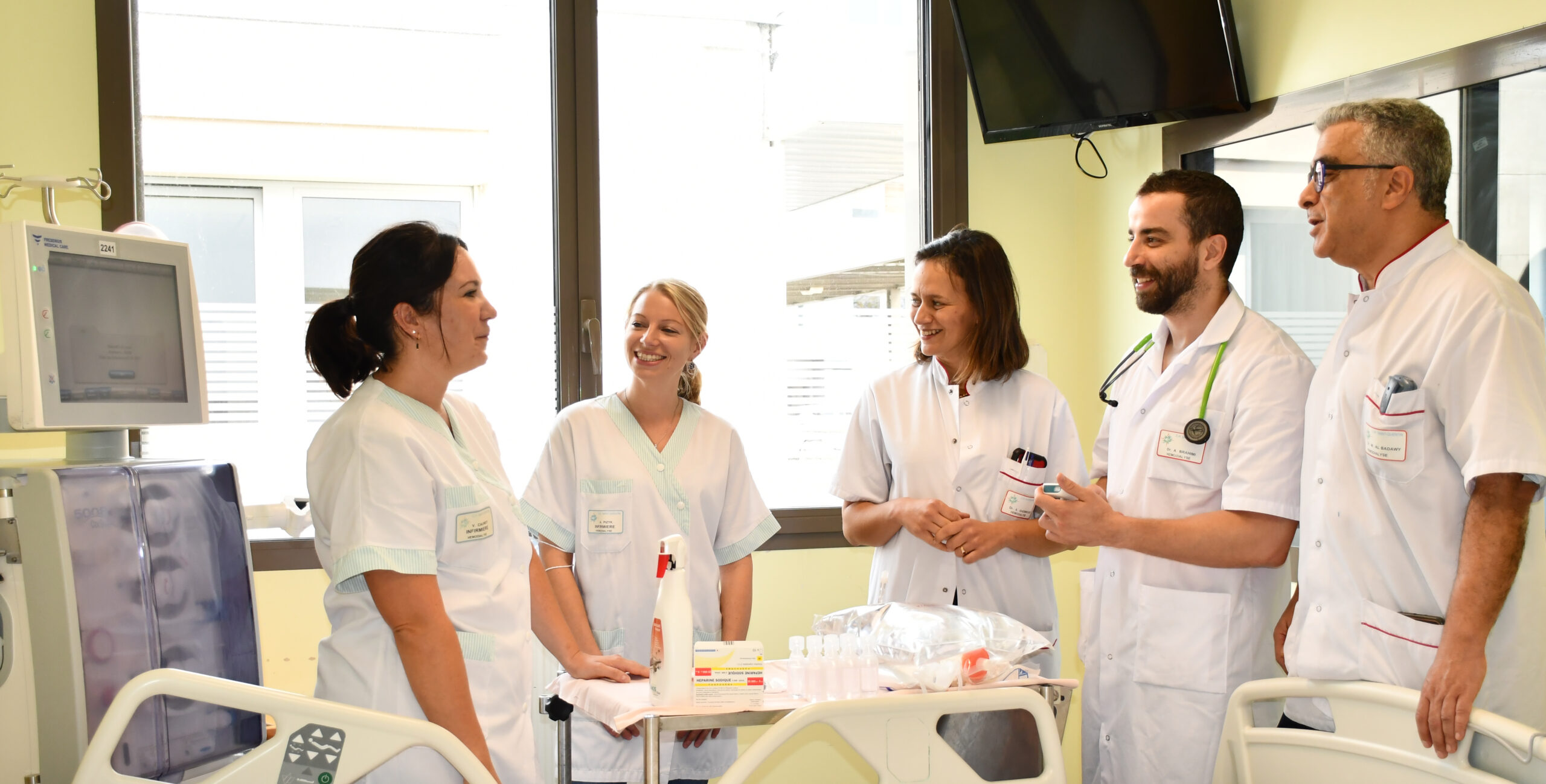 L'équipe de néphrologie-hémodialyse du centre hospitalier de Saint-Quentin