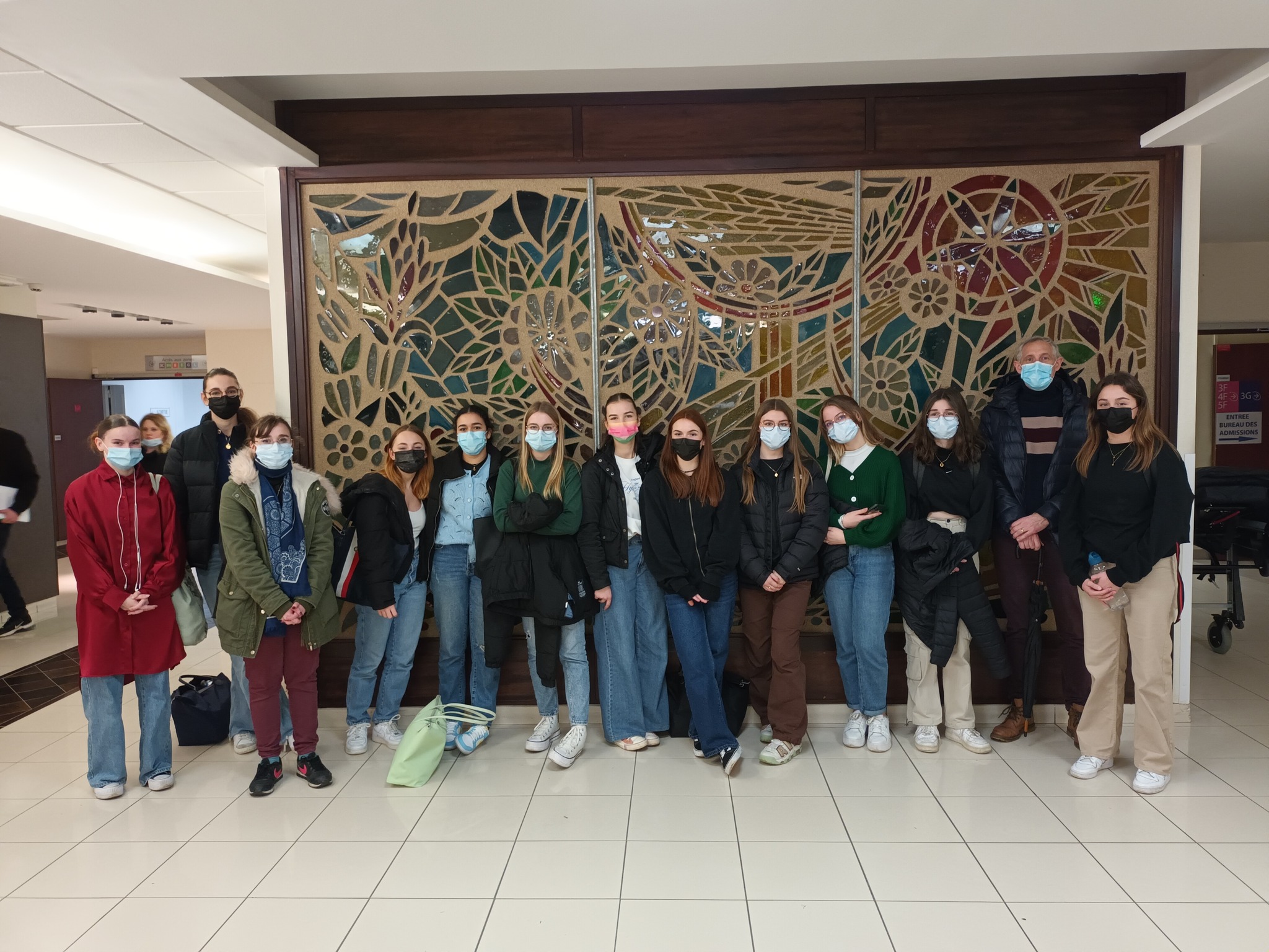 Des élèves du lycée Henri Martin sont venu·e·s au Centre Hospitalier de Saint-Quentin