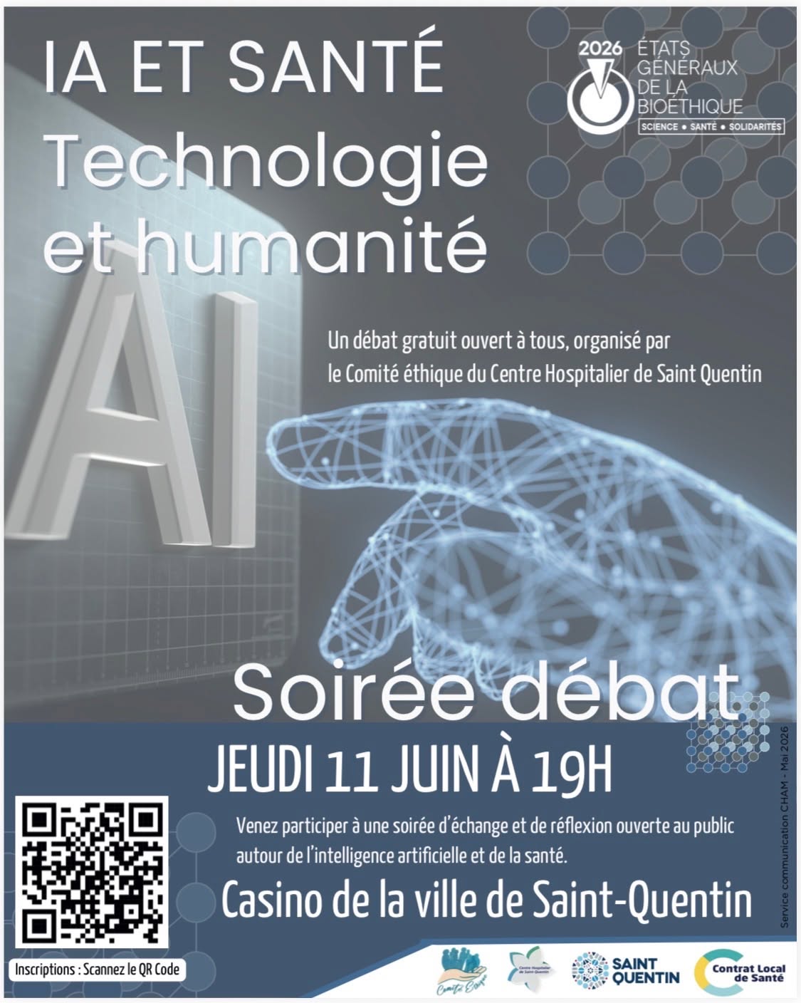 Soirée Débat – IA et Santé : Technologie et Humanité - jeudi 11 juin 2026